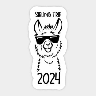 sibling trip 2024 Sticker